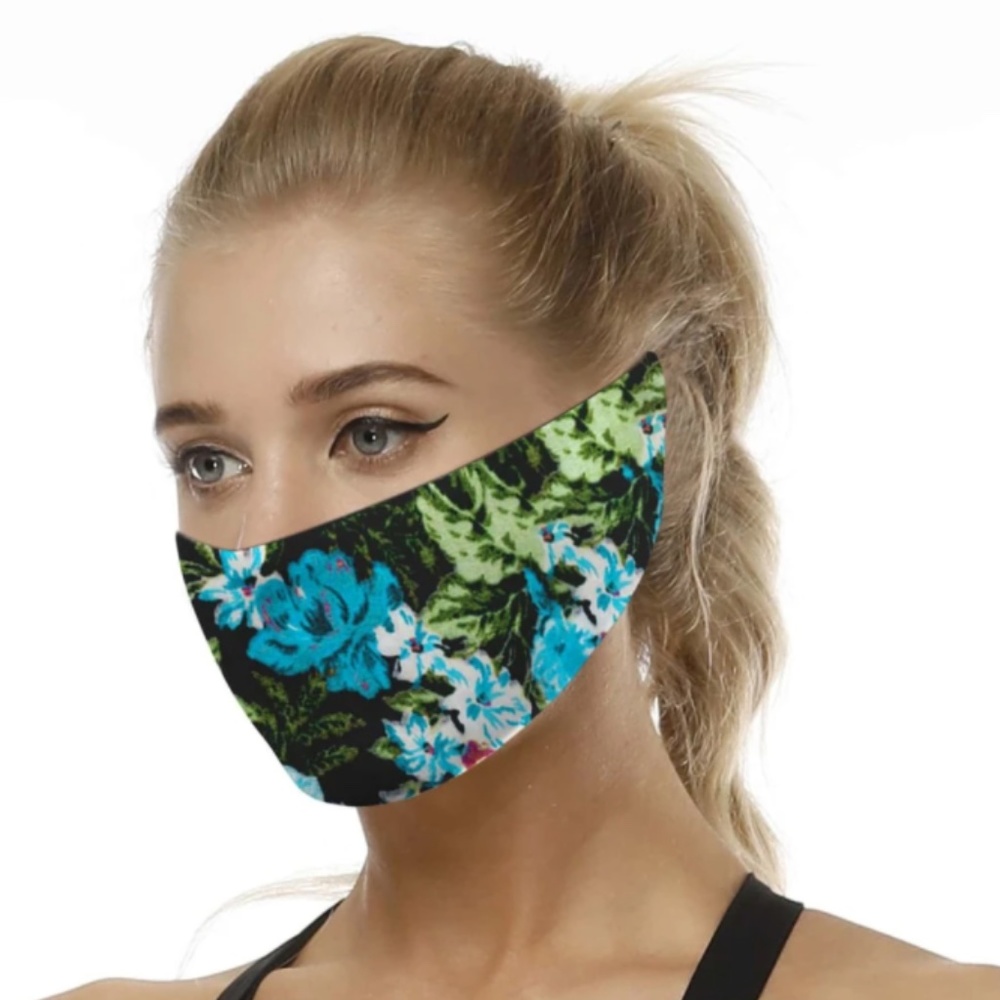 🔵 80% off 🔵 Floral Headband Face Mask - Picture 2 of 7